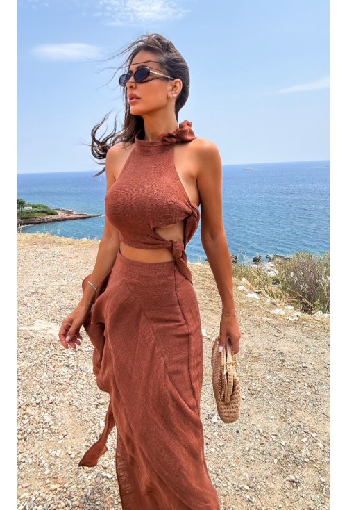 Gauze Crop Top 