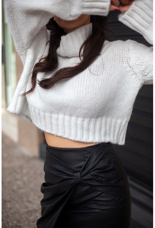 Knitted White Sweater