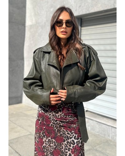 Green Leather Jacket 