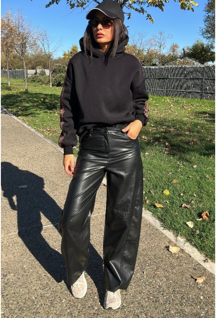 Barel Black Eco Leather Pants Barel Black Eco Leather Pants