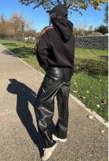 Barel Black Eco Leather Pants Barel Black Eco Leather Pants