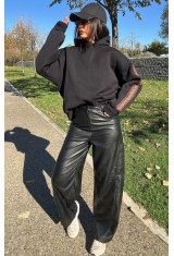 Barel Black Eco Leather Pants Barel Black Eco Leather Pants