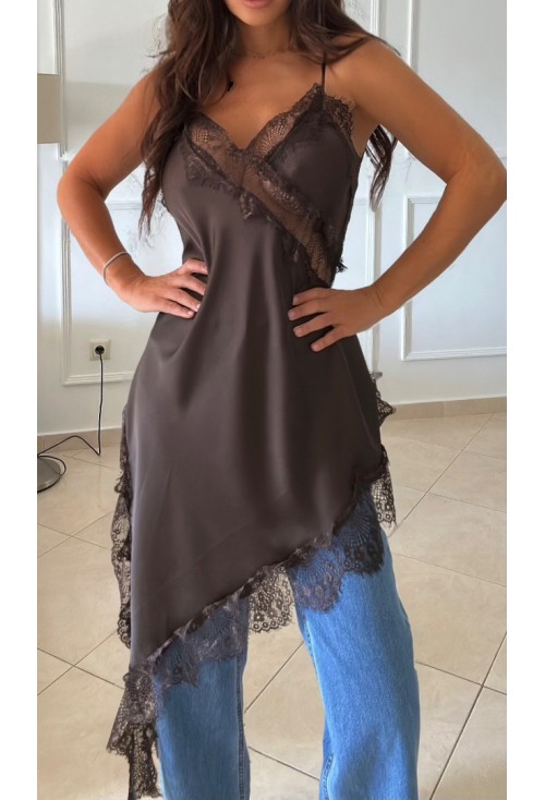 Brown Slip Dress