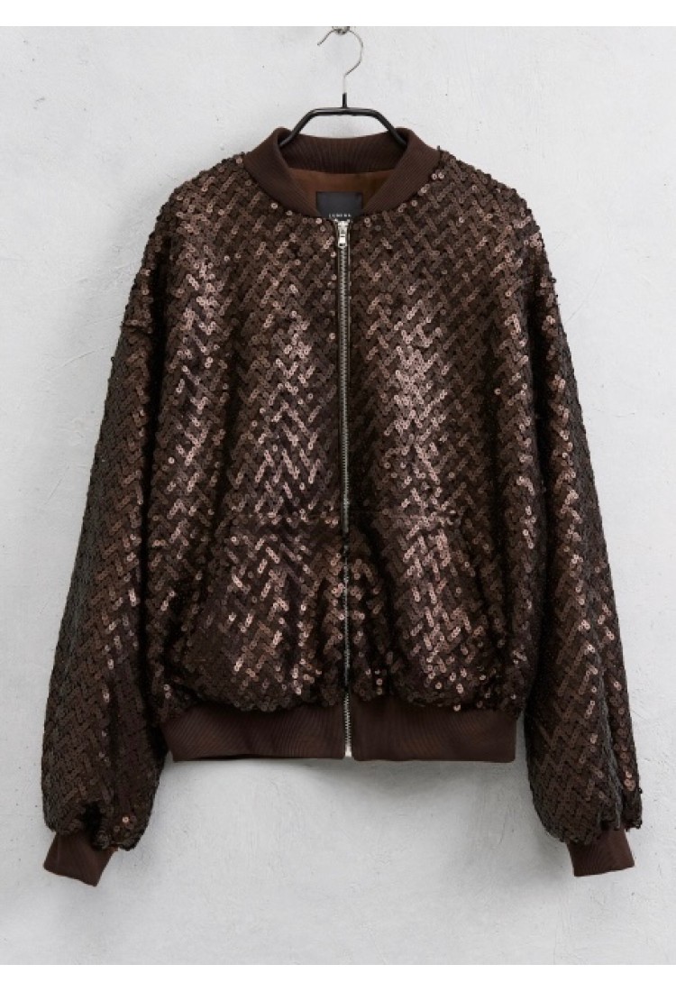 Mey Brown Glitter Bomber Mey Brown Glitter Bomber