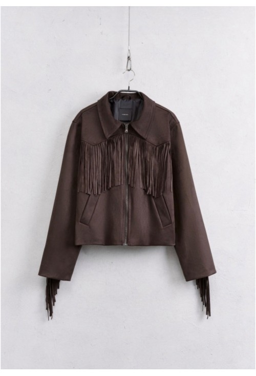 Fringe Brown Jacket 