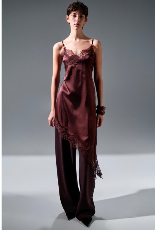 Bordeaux Slip Dress