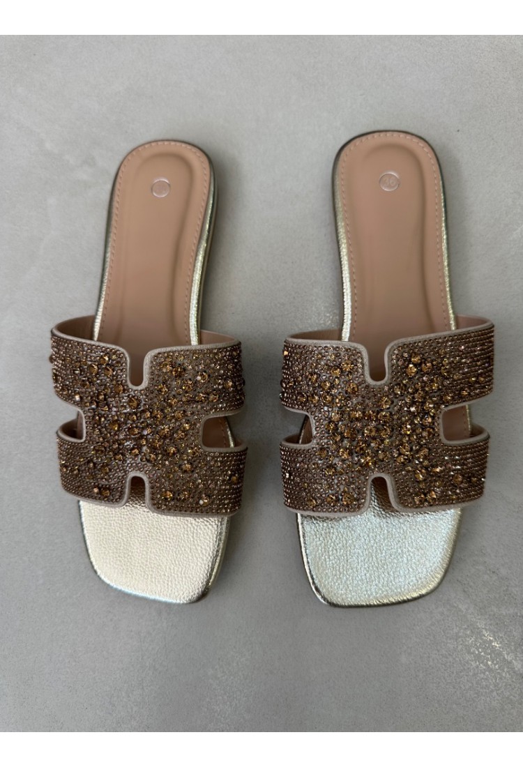 Sparkle Gold Slippers Sparkle Gold Slippers