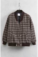 Plaid Bomber Jacket Plaid Bomber Jacket