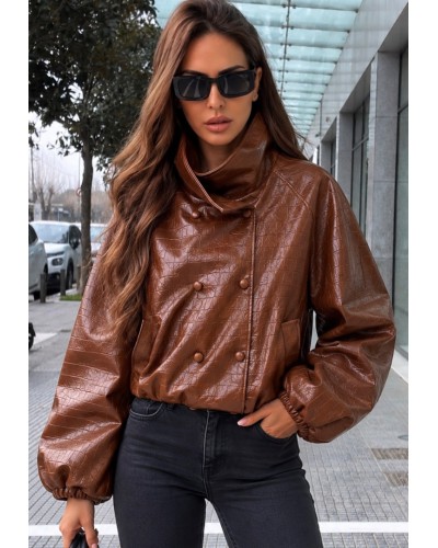 Choco Eco Leather Jacket 