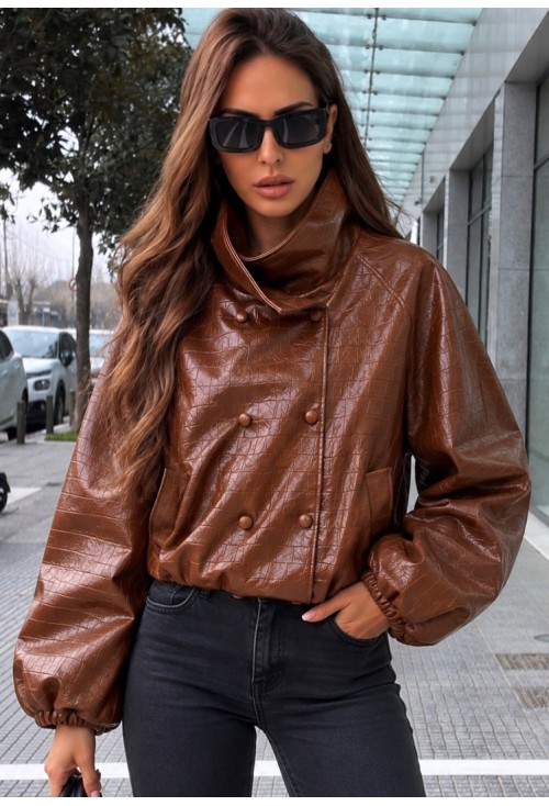 Choco Eco Leather Jacket 