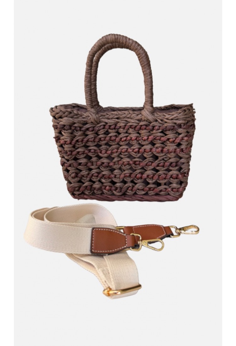 Straw Brown Bag Straw Brown Bag