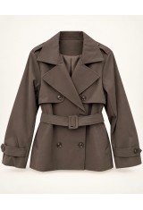 Zafira Brown Trench Coat