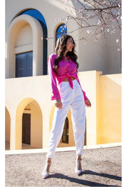 Pink Satin Shirt Pink Satin Shirt
