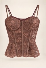 Camila Lace Brown Bustier