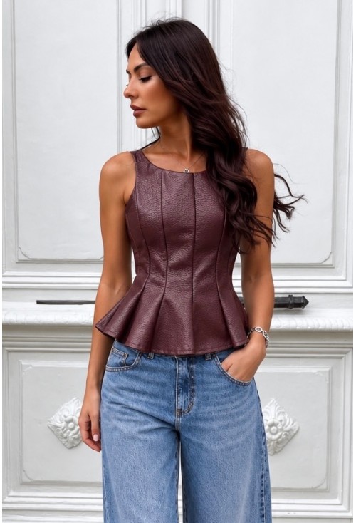 Evadine Bordeaux Top 