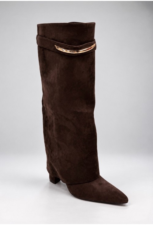 Kayla Brown Suede Boots