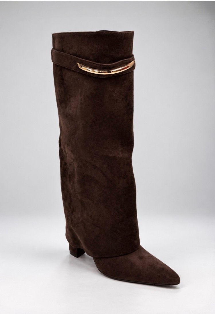 Kayla Brown Suede Boots