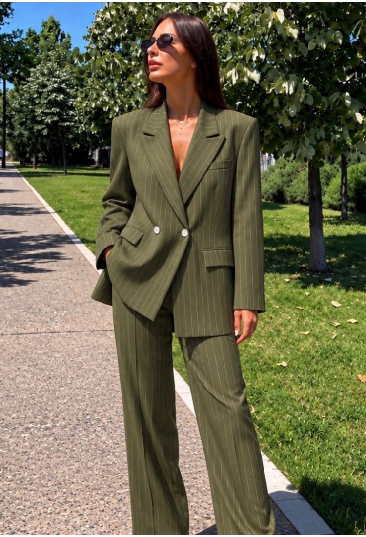 Green Striped Suit Green Striped Suit