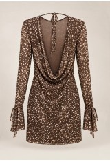 Belina Brown Tulle Dress