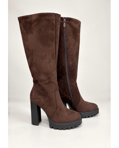 Brown Suede Boots 