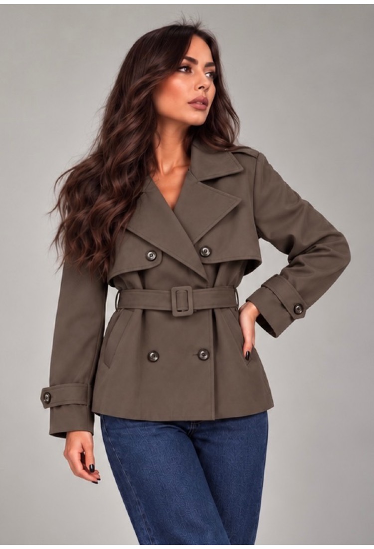 Zafira Brown Trench Coat