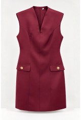 Nerida Bordeaux Dress