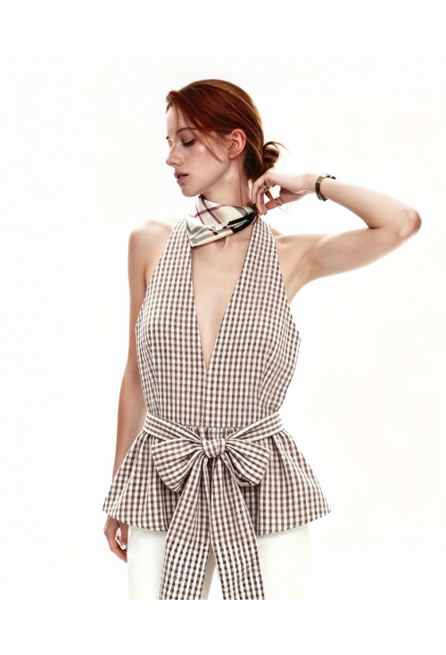 Polka Brown Top Polka Brown Top