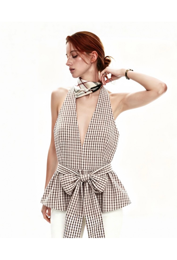 Polka Brown Top Polka Brown Top