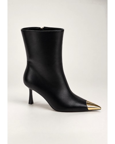 Tyra Black Eco Leather Boots  