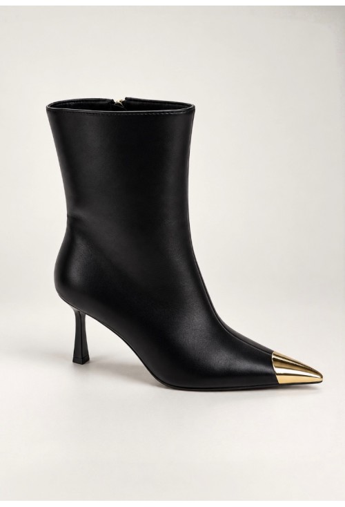Tyra Black Eco Leather Boots 