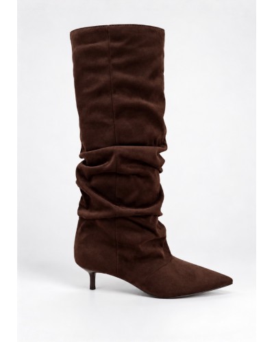 Karen Brown Suede Boots  