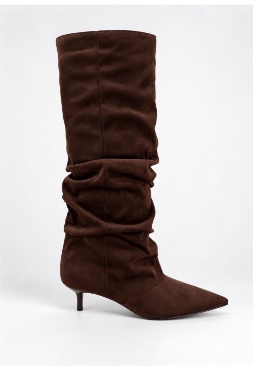 Karen Brown Suede Boots 