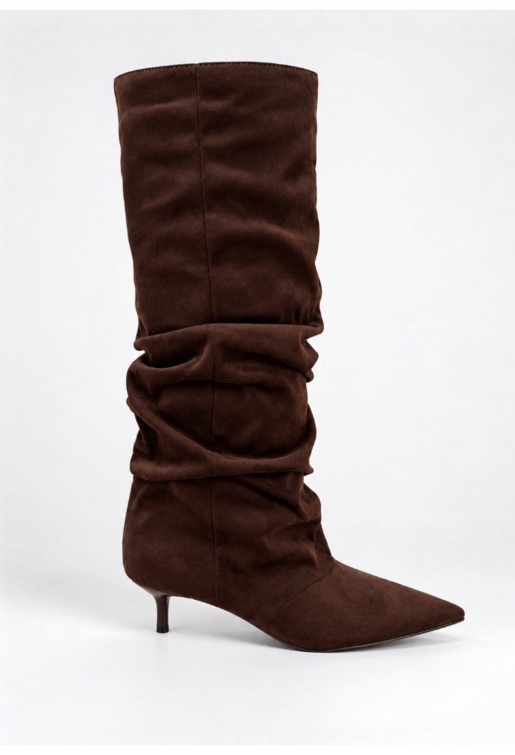 Karen Brown Suede Boots