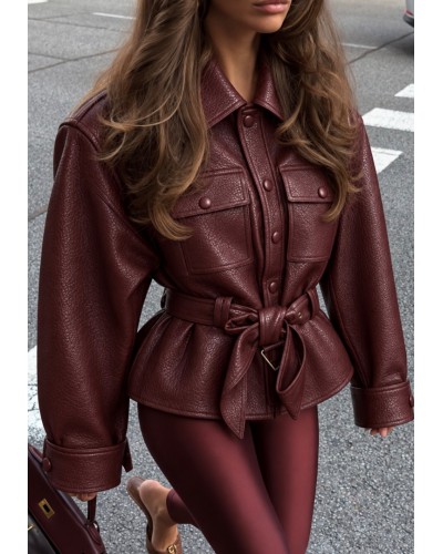 Tiffany Bordeaux Jacket 