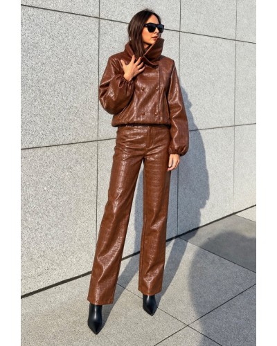 Choco Eco Leather Trousers Choco Eco Leather Trousers