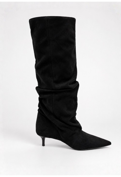 Karen Black Suede Boots 