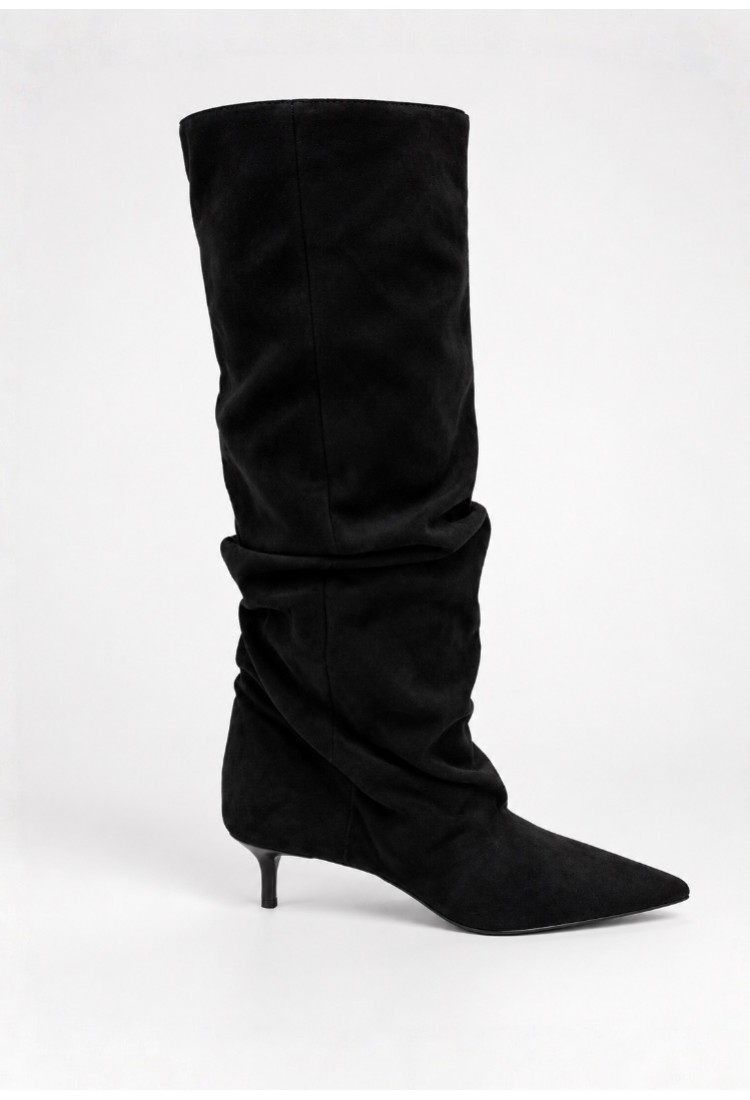 Karen Black Suede Boots