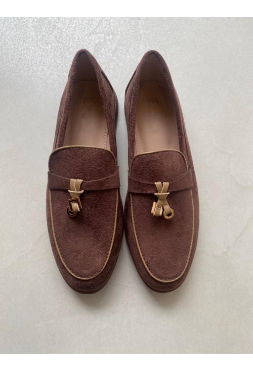 Nana Brown Suede Loafers Nana Brown Suede Loafers