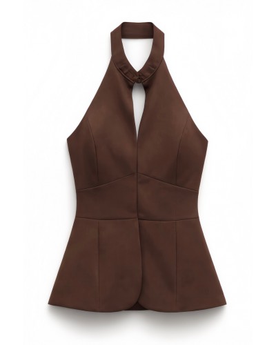 Zizel Brown Top/Vest Zizel Brown Top/Vest