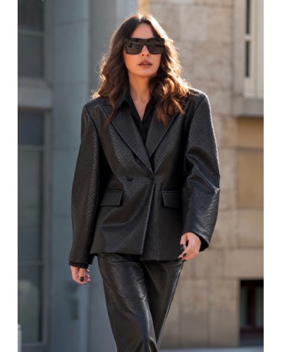 Liza Eco Leather Blazer 
