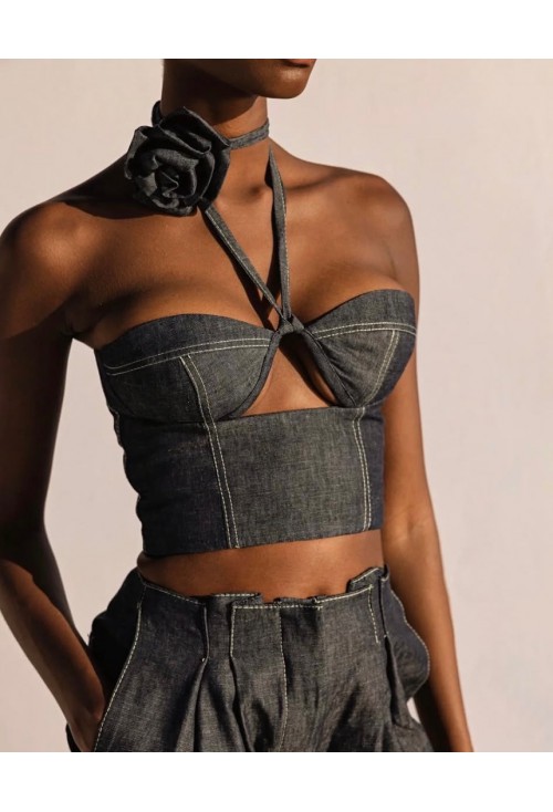 Osiria Denim Top Osiria Denim Top