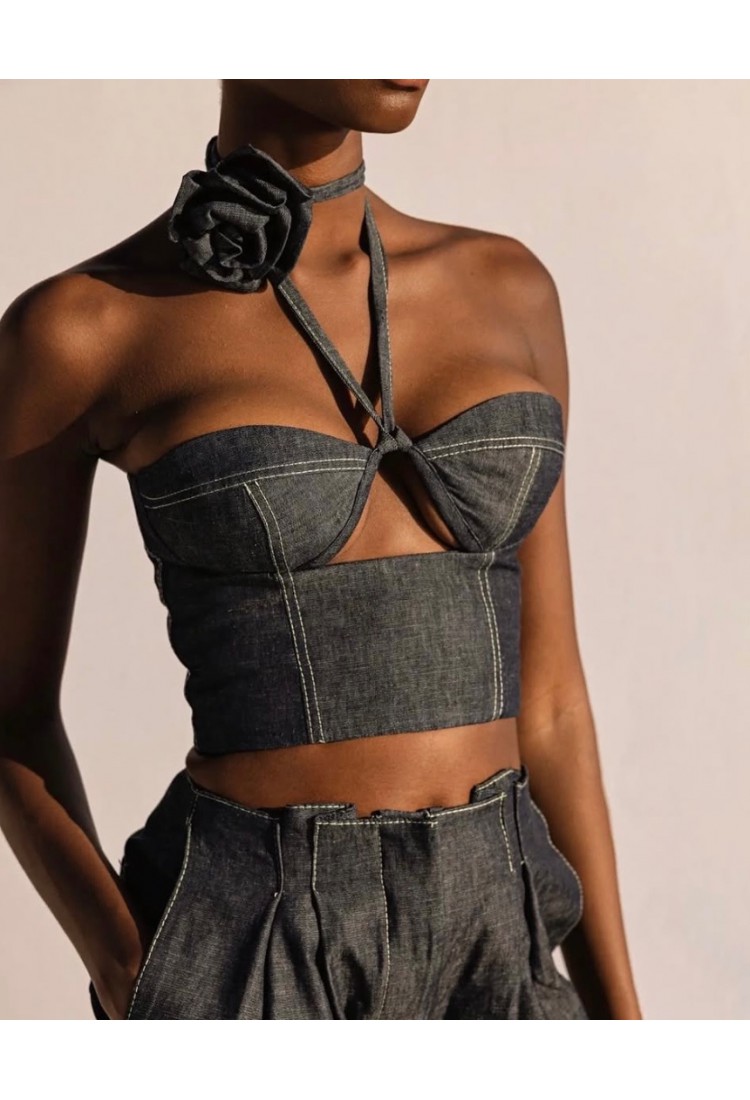 Osiria Denim Top Osiria Denim Top
