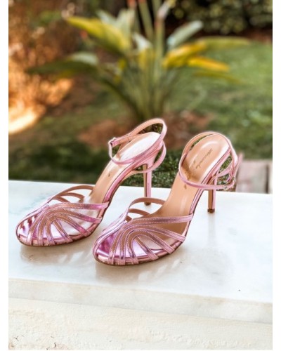 Pink Metallic Sandals Pink Metallic Sandals