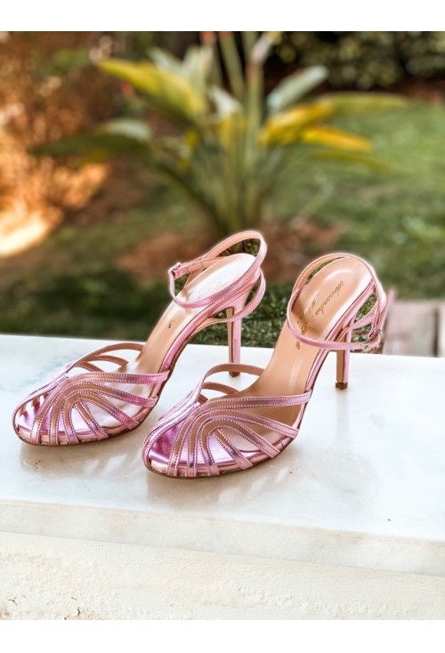 Pink Metallic Sandals Pink Metallic Sandals