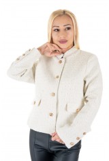 Halley Off White Tweed Jacket