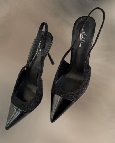Clelia Black Slingback  