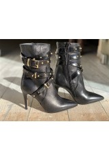 Leather Boots With Strap